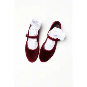 Women's velvet Ballet flats Flabelus Mary Jane image-3