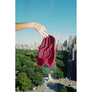 Women's velvet Ballet flats Flabelus Mary Jane image-4