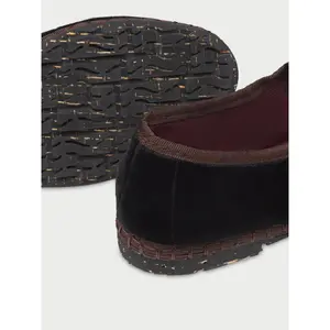 Velvet Bow Fastening Ballerinas Women Flabelus Mary Jane image-2
