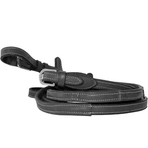 Leather horse reins Flags&Cup image-0