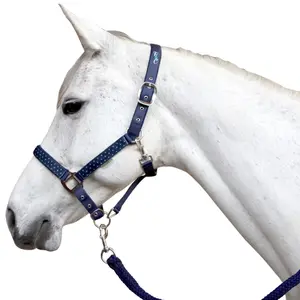 Conjunto de cabresto e corda de chumbo para cavalo Flags&Cup Varna image-0