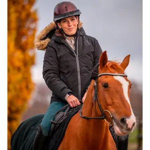 Casaco impermeável de equitação para mulher Flags&Cup Forssa image-1