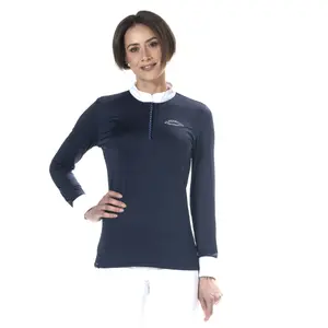 Polo de equitación de manga larga para mujer Flags&Cup Clorinda image-1