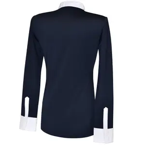 Polo de equitación de manga larga para mujer Flags&Cup Diamantina image-2