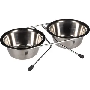 Tigela redonda para comida e água do cão Flamingo Duo Dinner Arjun image-0