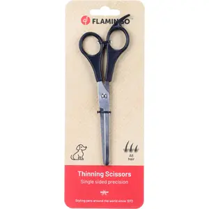 Ciseaux à effiler simple face Flamingo Groo'me image-1