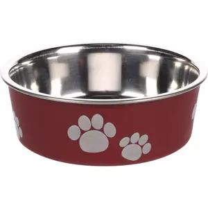 Plato de comida y agua redondo para perros Flamingo Kena image-0