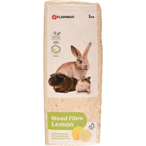 Katzenstreu für Nager mit Zitronenduft Flamingo image-1