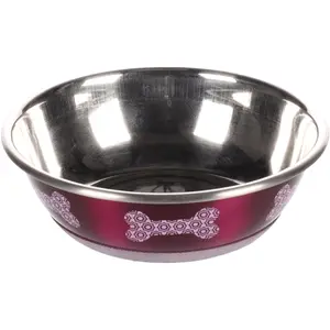 Plato de comida y agua redondo para perros Flamingo Selecta image-0