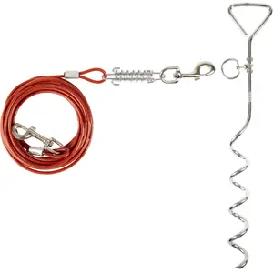 Hundeleine mit Befestigungsseil Flamingo Igla