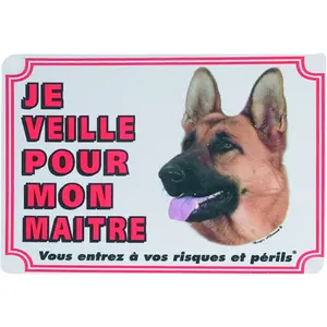 Traffic sign Flamingo Attention Au Chien Fr Berger Allemand image-0