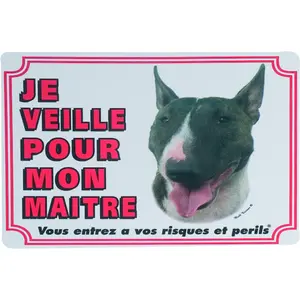 Traffic sign Flamingo Attention Au Chien Fr Bull Terrier image-0