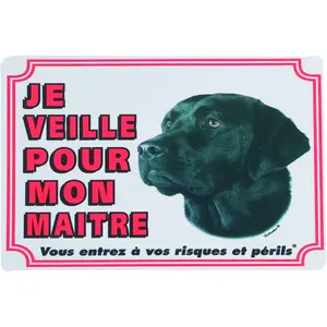 Traffic sign Flamingo Attention Au Chien Fr Labrador image-0