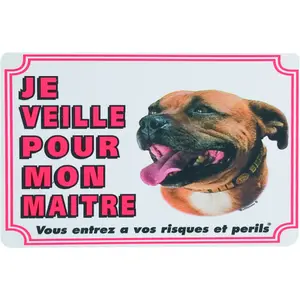 Traffic sign Flamingo Attention Au Chien Fr Bull Terrier image-0