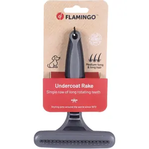Peine para perro con rotación simple para subpelo Flamingo Babu image-1