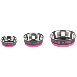 Runde Futter- und Wassernapf für Hunde Flamingo Bone Appetit image-1