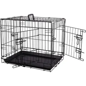 Gaiola de transporte metálica para cão Flamingo Mezo image-1