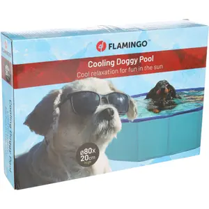 Runde Hundepool Flamingo Splatter image-2