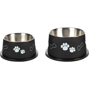 Fressnapf für Wasser und Futter für Hunde mit langen Ohren Flamingo Kena image-0