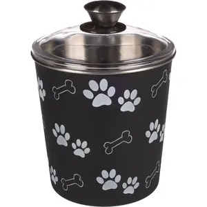 Boîte de friandises pour chien et chat avec couvercle rond Flamingo Kena
