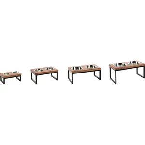 Plato para comida y agua para perro rectangular Flamingo Duo Dinner Tommy image-0