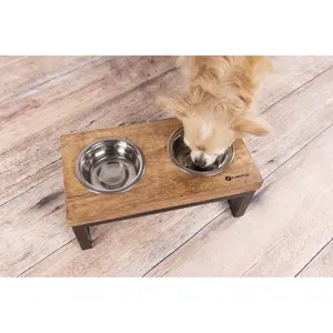 Plato para comida y agua para perro rectangular Flamingo Duo Dinner Tommy image-2