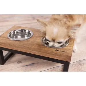 Plato para comida y agua para perro rectangular Flamingo Duo Dinner Tommy image-3