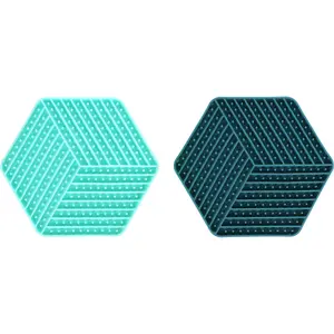 Alfombrilla de lamido hexagonal para perro Flamingo Leki image-0