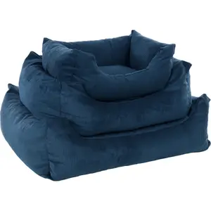 Cama retangular para cão Flamingo Celeste image-0