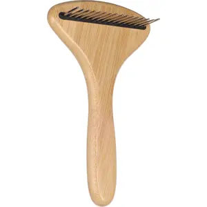 Peigne pour chien pour sous-poils rotative moyen Flamingo Babu image-0