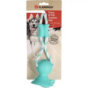 Hundespielzeug mit Seil Flamingo Fixa Balle Et Ventouse image-1