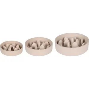 Round food and water bowl for dogs Flamingo Slow Feeder Greni