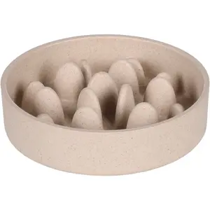 Round food and water bowl for dogs Flamingo Slow Feeder Greni image-1