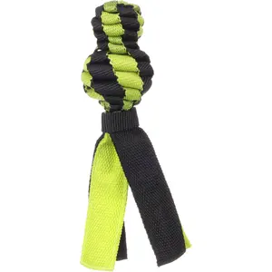 Brinquedo para cachorro trançado com bola Flamingo Rofas Rugby image-0