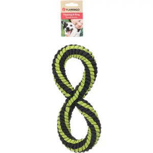 Hondenspeelgoed trekkoord in de vorm van een 8 geweven Flamingo Rofas Forme image-1