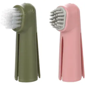 Fingerzahn Bürste für Hunde Flamingo image-0
