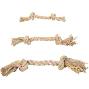 Hundespielzeug Schnur mit 2 Knoten Flamingo Luro image-0