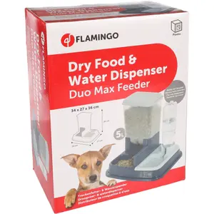 Distributeur automatique d'eau et de nourriture Flamingo Duo Max image-1