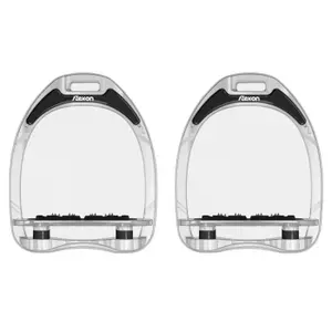 Étriers aluminium Plat Grip Noir/Noir/Gris Flex-On