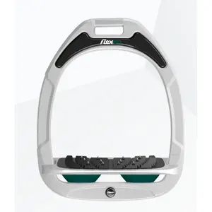 Estribos Inclinados Ultra Grip Blanco/Gris/Verde Flex-On Green Composite image-0