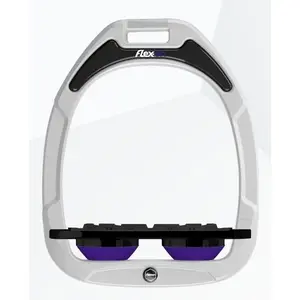 Καβαλάρηδες Plat Grip Λευκό/Μαύρο/Μωβ Flex-On Green Composite image-0