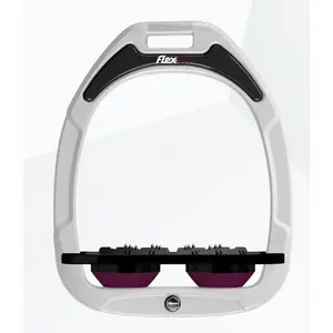 Σέλες Πλακέ Ultra Grip Άσπρο/Μαύρο/Βατόμουρο Flex-On Green Composite image-0