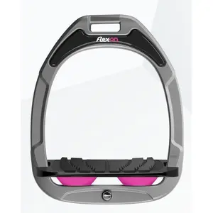 Πετάλια Κεκλιμένα Grip Αλουμινίου/Μαύρο/Ροζ Flex-On Green Composite image-0
