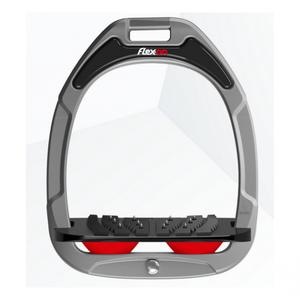 Étriers Incliné Grip Aluminium/Noir/Rouge Flex-On Green Composite