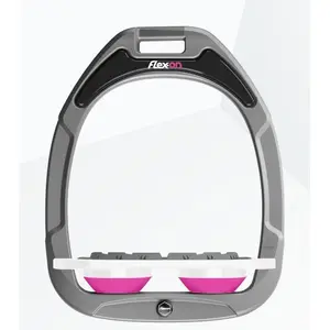 Étriers Plat Grip Aluminium/Blanc/Rose Flex-On Green Composite image-0