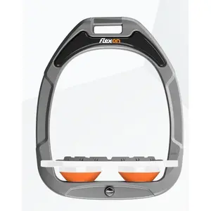 Étriers Plat Grip Aluminium/Blanc/Orange Flex-On Green Composite image-0