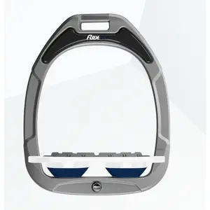 Étriers Plat Grip Aluminium/Blanc/Marine Flex-On Green Composite image-0