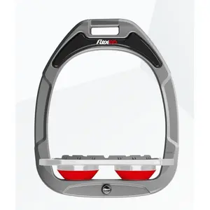 Αλουμινένια στροφίγγια Plat Grip/Γκρι/Κόκκινο Flex-On Green Composite image-0