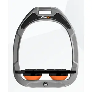 Étriers Plat Grip Aluminium/Noir/Orange Flex-On Green Composite image-0