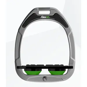 Étriers Plat Grip Aluminium/Noir/Vert Flex-On Green Composite image-0
